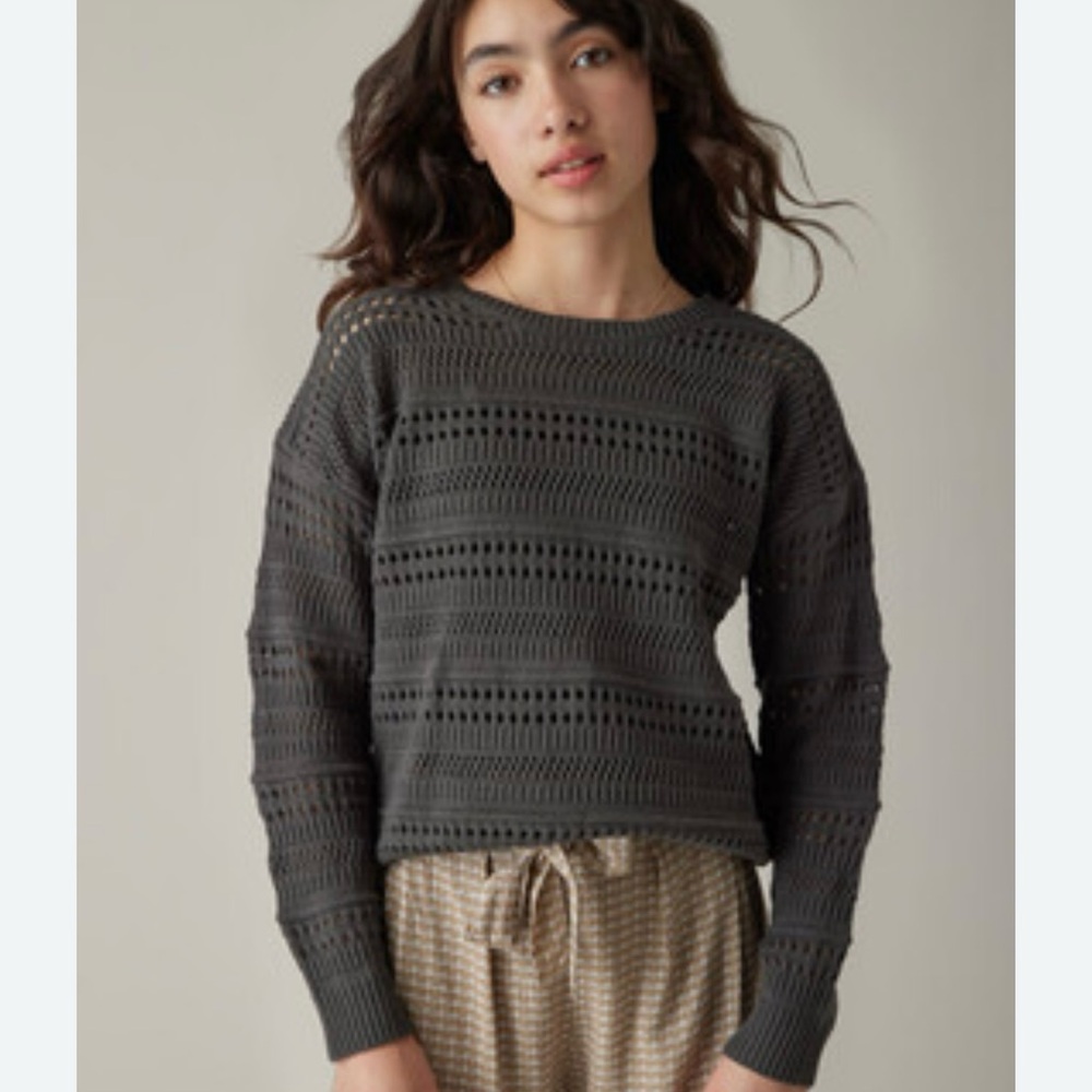 Stylish Gray Knit Kids Top
